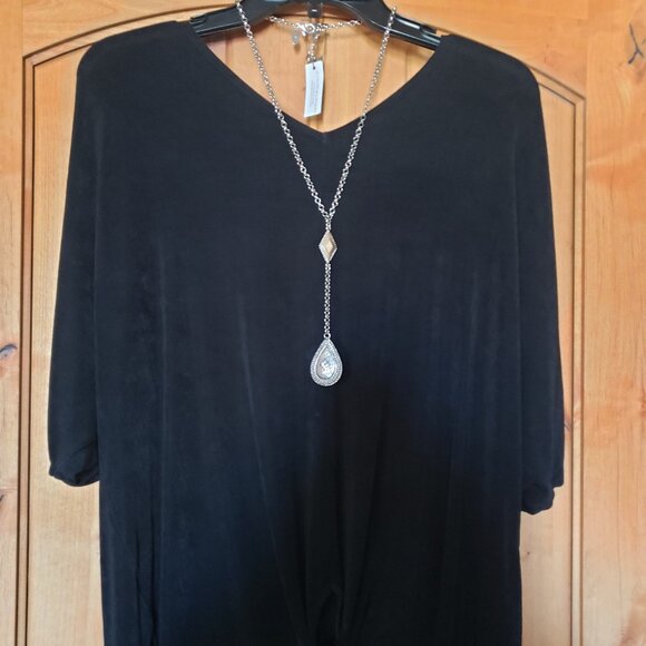 Chico's Two-Tone Convertible/Reversible Long Pendant Necklace NWTs - Picture 1 of 6